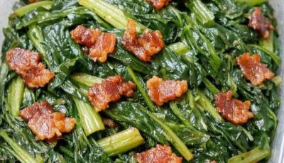 4-Ingredient Wilted Dandelion Greens